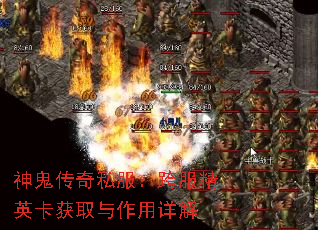 神鬼传奇私服:跨服精英卡获取与作用详解 神鬼传奇私服:跨服精英卡获取与作用详解