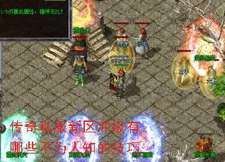 传奇私服新区冲级有哪些不为人知的技巧 传奇私服新区冲级有哪些不为人知的技巧
