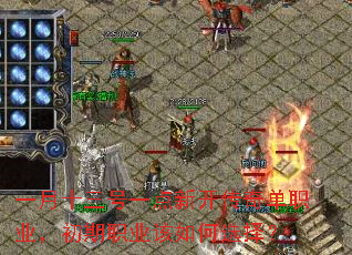 一月十三号一点新开传奇单职业,初期职业该如何选择? 一月十三号一点新开传奇单职业,初期职业该如何选择?