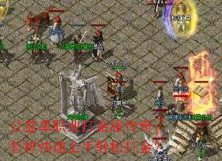 公益单职业打金服传奇:怎样快速上手轻松打金? 公益单职业打金服传奇:怎样快速上手轻松打金?