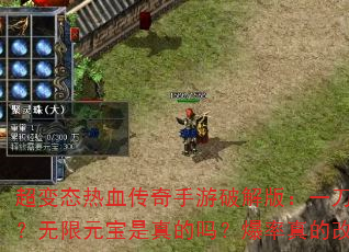 超变态热血传奇手游破解版:一刀9999999?无限元宝是真的吗?爆率真的改到逆天了吗? 超变态热血传奇手游破解版:一刀9999999?无限元宝是真的吗?爆率真的改到逆天了吗?