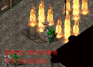 传奇道士职业有哪些不容忽视的短板? 传奇道士职业有哪些不容忽视的短板?