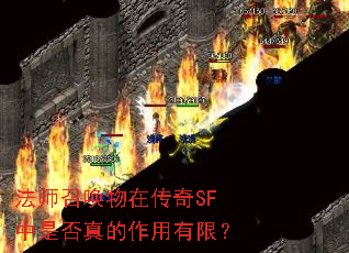 法师召唤物在传奇SF中是否真的作用有限? 法师召唤物在传奇SF中是否真的作用有限?
