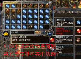 1.76小极品传奇恶魔秘籍究竟有哪些实用功能? 1.76小极品传奇恶魔秘籍究竟有哪些实用功能?