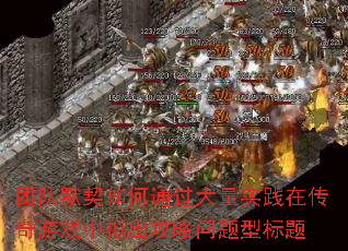 团队默契如何通过大量实践在传奇游戏中拟出攻略问题型标题 团队默契如何通过大量实践在传奇游戏中拟出攻略问题型标题