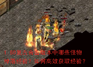 1.80复古合击版本中哪些怪物掉落经验?如何高效获取经验? 1.80复古合击版本中哪些怪物掉落经验?如何高效获取经验?